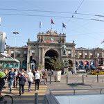 Outside of Zurich Central Station