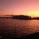 The Sunset View of Amstel Botel Hotel