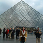 Glass Pyramid - The Main Entrance to the Louvre Museum
