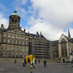 Royal Palace and New Church on Dam Square