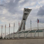 Tower Behind National Flags