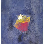 Kleinod - Sand, Kolophonium, Gouache, Blattgold - 40 x 90 cm, 140 €