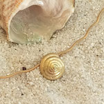 Anhänger Schnecke Gold pur