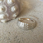 Seeigel Ring Silber