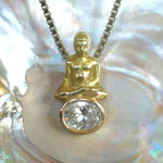 Diamant Anhänger Gold - Buddha