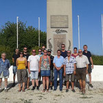 Le monument Guynemer pour ce groupe venu visité le site de la base.