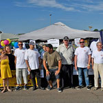La team des Anciens de la BA 102 lors du meeting de France sur la base.