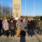 Reception d'un groupe de visiteurs de la base