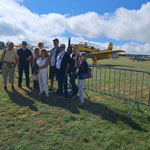 Accueil de visiteurs musée des avions de Savigny les Beaune
