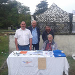 Stand de l'association aux Journées Portes Ouvertes du Fort d'Hauteville