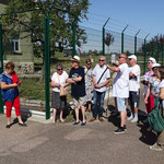 Visite du site de la base par l'association.