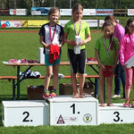 Sarah 1. Platz / Fiona 3. Platz (U10) - Softspeer-Wurf und Frequenzlauf 