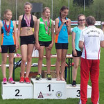 Paula 1. Platz / Vevi 2. Platz (U14) - Speerwurf