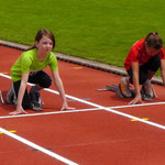 Start zum Hürdensprint