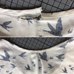 T-Shirt Ausschnitt flicken