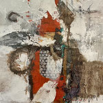 Tanz der Farben und Texturen Größe. 120 x 70 x 2 cm