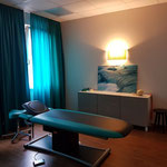 Behandlungsraum der Osteopathiepraxis in Duisburg und Moers