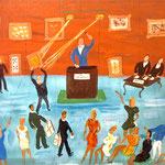 Le feu des enchères - 50x60 700€