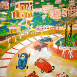 Course sur la côte - 30x40 vendu