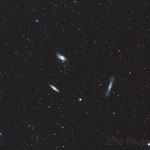Triplet de galaxies dans le Lion. lunette 80/ Canon EOS600 / 23 x 5 min / Fabien