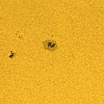 C8 filtre astrosolar D5, filtre IR742. région active AR2629, 28 janvier, Willy