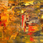 Farbimpressionen der Toskana, Acryl,60x30cm, 2011