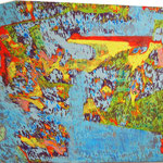 この青い空 "the blue sky" 2015 28x47cm oil on canvas