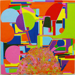 寒星　116.7x116.7cm 2024 oil on canvas