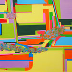 晴天の涙　91x91cm oil on canvas2025 