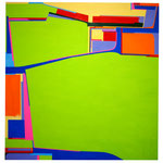 朝の散歩道  morning promenade 162x162cm 2022 oil on canvas