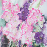 Gladioli 2, 14,2 in. x 18,9 in. - 36 x 48 cm - 400,00 Euro