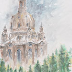 Dresden Church of Our Lady in Winter - 15 x 22 in. - 38 x 56 cm - 780,00 Euro 