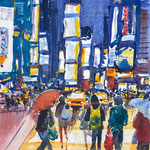 NYC City - Times Square at Night -  11,8 in. x 15,7  in. - 30 x 40 cm - 460,00 Euro