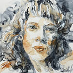 January Girl  12 x 9 inch. - 30,5 - 22,9 cm - 740,00 Euro 