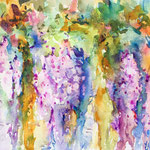 Wisteria - Curtains of Fragrance and Color -  6,7 in. x 9,4 in. - 24 x 17 cm - 160,00  Euro