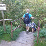 Treppe gleich nach dem Lokal "Zum Klausner"
