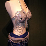 Reggiseno e cintura in crystal strass
