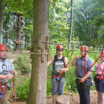 Die Spielleute im Kletterwald in Blankenburg am 20.07.2014