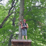 Die Spielleute im Kletterwald in Blankenburg am 20.07.2014