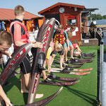 Der Spielmannszug am SZ-See 2010 mit Wasserski fahren