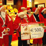 Weihnachtsmann Wette mit dem REWE-Markt in Schladen 2010