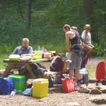 Die Spielleute im Kletterwald in Blankenburg am 20.07.2014
