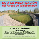 1 de octubre. Manifestación contra la privatización de la gestión del Parque de Valdebernardo (foto: todovicalvaro.es)