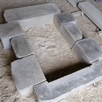 linteau jambage appui granit gris vieilli