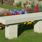 Banc en granit beige 