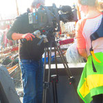 12.  NDR-Film-Crew am Museumshafen.