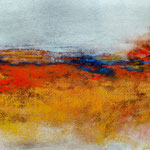 270) Paesaggio toscano - Acquerello, pastello su carta - 41x31 cm - 2024 - IN VENDITA -