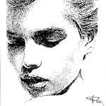 250) Ritratto di donna - Penna Bic su carta - 24x33 cm - 2023 - IN VENDITA -