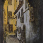 160)  Streets of Florence - Inchiostro e acquerello su carta - 29,7x42 cm - 2022 - NON DISPONIBILE -