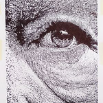 75)  Occhio che vede - Penna Bic su carta - 24x33 - 2021 - NON DISPONIBILE -